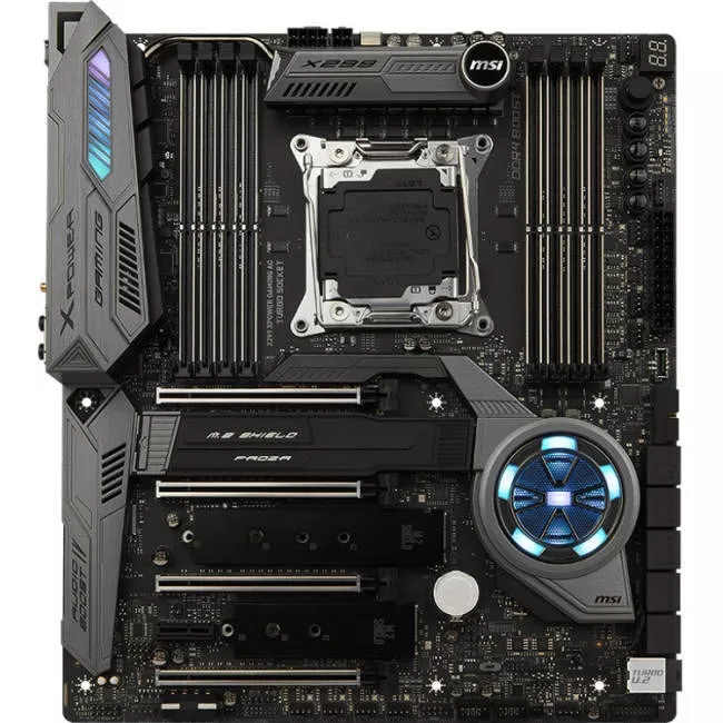MSI X299 XPOWER GAMING AC Desktop Motherboard - 1x Socket R4 LGA-2066 - Intel X299 - 8x DDR4 - RAID - 3x M.2 - 4x PCIe x16 - Wi-Fi - EATX