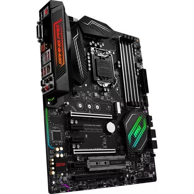 MSI Z270 GAMING PRO CARBON Desktop Motherboard - 1x Socket H4 LGA-1151 - Intel Z270 - 4x DDR4 - RAID - 3x PCIe x16 - ATX