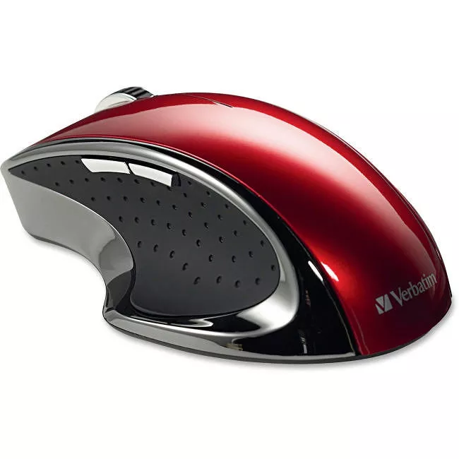 Verbatim 97592 Wireless Ergo Desktop Optical Mouse - Red