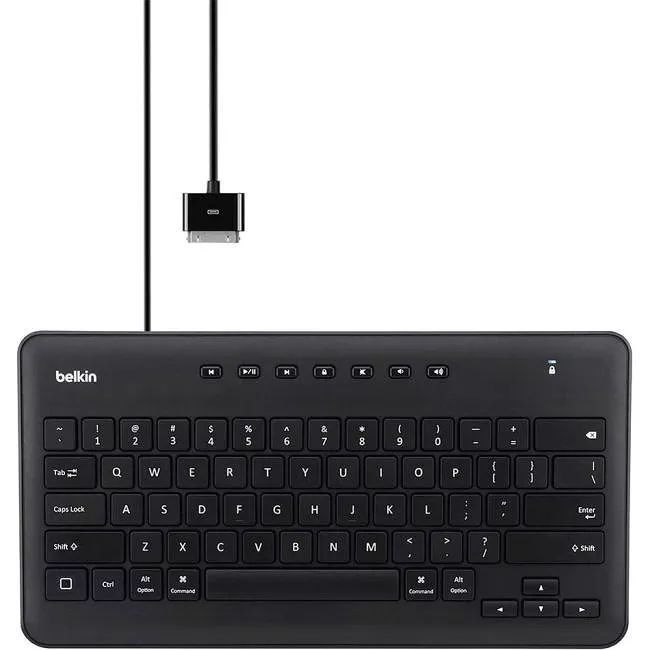 Belkin B2B125 Wired Secure Keyboard for iPad with 30-Pin Connector
