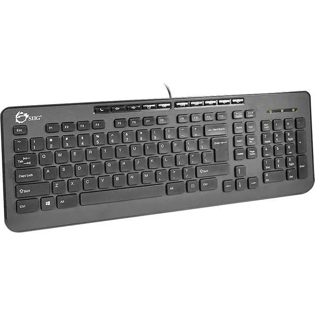 SIIG JK-US0712-S1 USB Compact Multimedia Keyboard