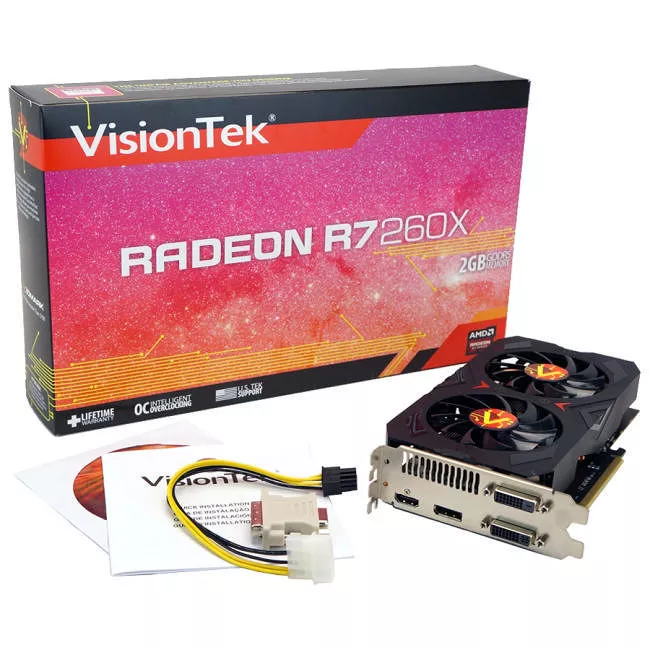 VisionTek 900650 Radeon R7 260X 2GB GDDR5 PCIE