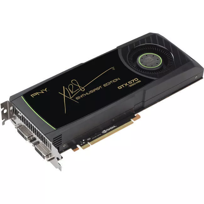 PNY VCGGTX570XPB GeForce 570 Graphic Card - 1.46 GHz Core - 1.25 GB GDDR5 - PCI-E 2.0 - Dual Slot