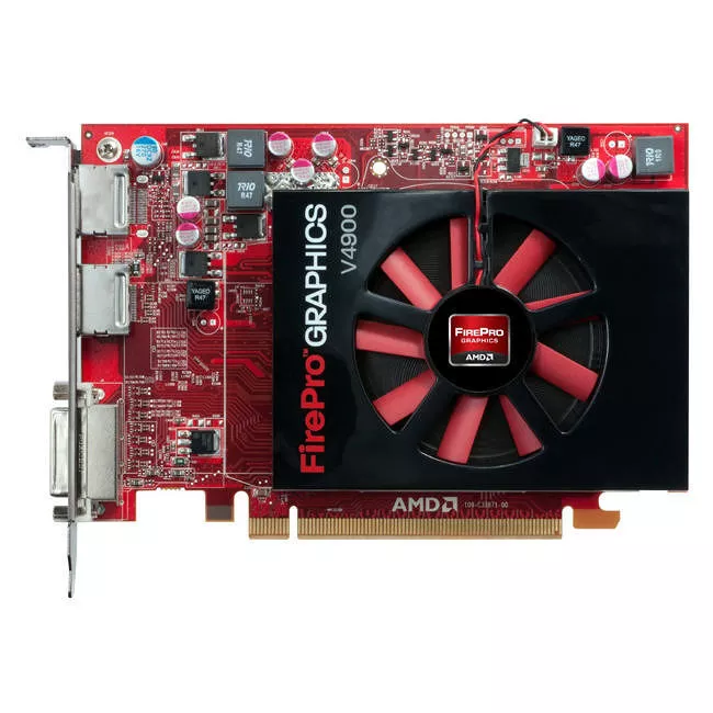 AMD 100-505649 FirePro V4900 Graphic Card - 1 GB GDDR5 - PCI-E 2.1 x16 - Half-length - Single Slot