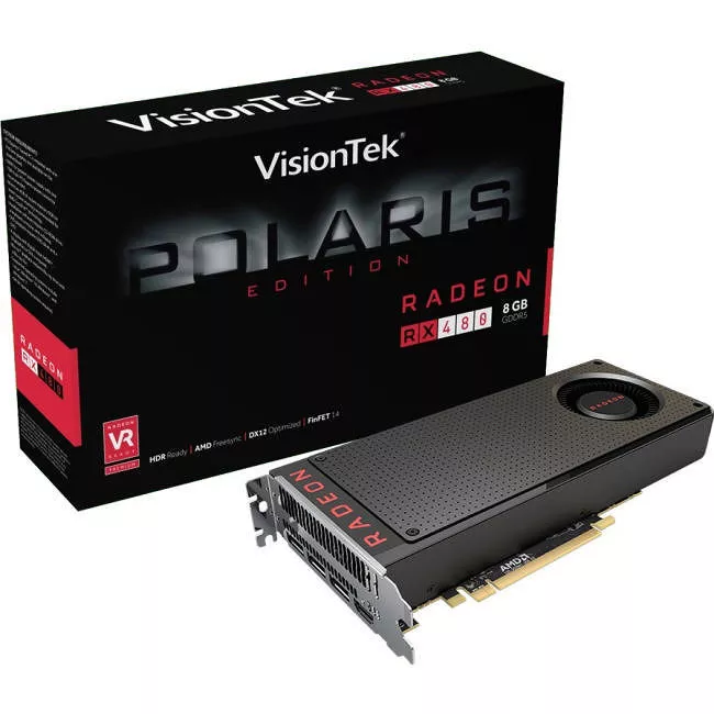 VisionTek 900888 AMD Radeon RX 480 Graphic Card - 8 GB GDDR5