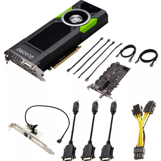 PNY VCQP6000SYNC-PB NVIDIA Quadro P6000 24 GB Quadro Sync II Turnkey Kit