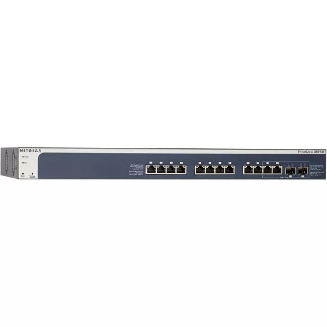 NETGEAR XS712T-100NES 12-Port ProSafe 10 Gigabit Smart Switch XS712T