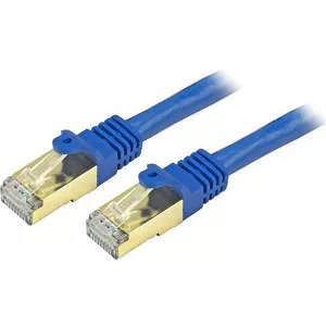 StarTech C6ASPAT15BL 15 ft CAT6a Ethernet Cable - 10G Blue UL/TIA RJ45 100W