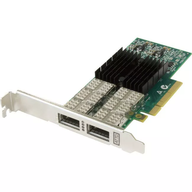 ATTO FFRM-NQ42-000 Fast Frame Dual Channel 40GbE to x8 PCIe 3.0 LP Adapter, 30m QSFP+ included