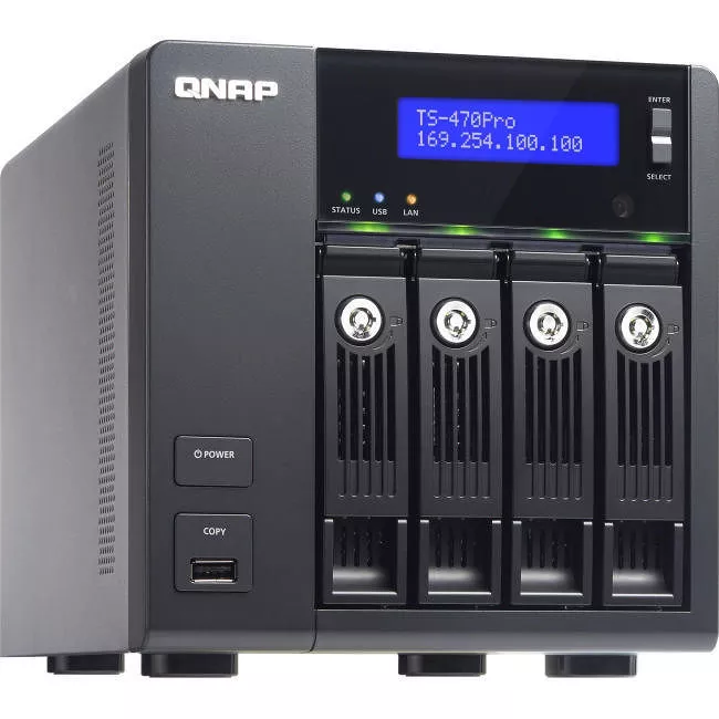QNAP TS-470-PRO-16G-US 4-bay Home & SOHO NAS for Personal Cloud and Multimedia Experience