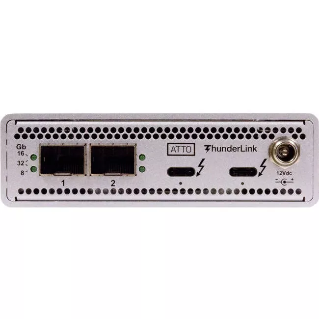 ATTO TLFC-3322-D00 LC SFP+ - Dual 40Gb to Dual 32Gb Fibre Channel Thunderbolt 3 Adapter