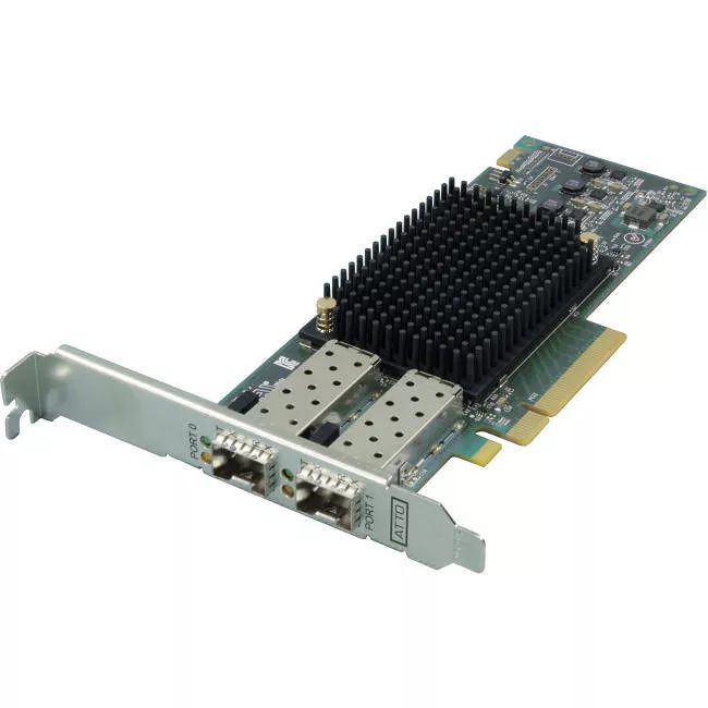 ATTO CTFC-162P-000 Celerity Dual Fibre Channel 16 Gb Gen 6 to x8 PCIe 3.0, LC SFP+ included