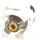 C2G 28745 White Snap-In Yellow RCA F/F Keystone Insert Module
