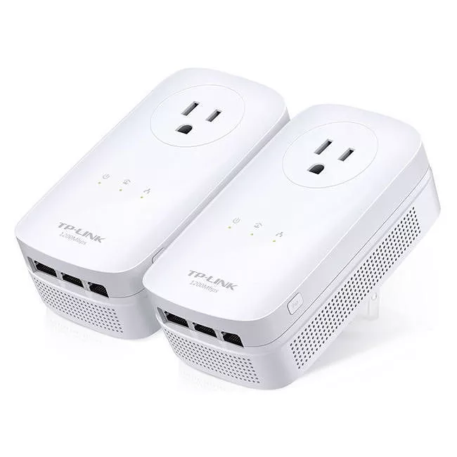 TP-LINK TL-PA8030P KIT AV1200 3-Port Gigabit Passthrough Powerline Starter Kit