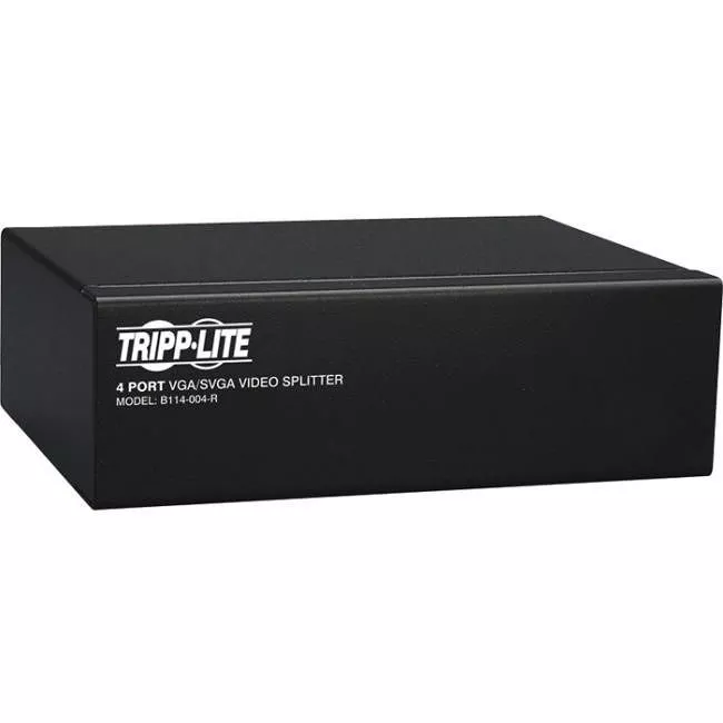 Tripp Lite B114-004-R 4-Port VGA / SVGA Video Splitter Signal Booster High Resolution Video