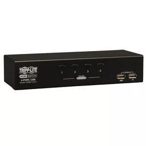 Tripp Lite B006-VU4-R 4-Port Desktop KVM Switch, USB, VGA, 2048 x 1536, DDC2B
