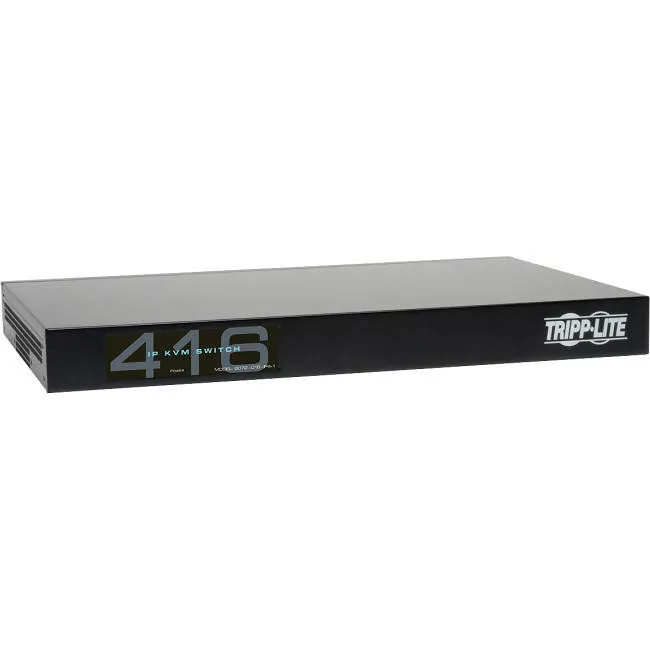 Tripp Lite B072-016-IP4 16-Port Cat5 IP KVM Switch 1 Local 4 Remote User 1URM Rackmount
