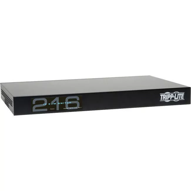 Tripp Lite B072-016-IP2 NetCommander 16-Port Cat5 KVM over IP Switch - 2 Remote + 1 Local User 1U Rack-Mount