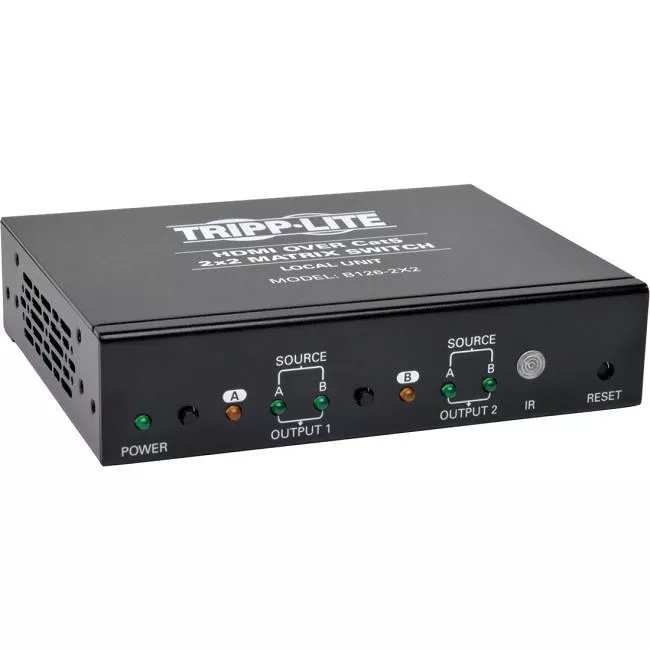 Tripp Lite B126-2X2 Tripp Lite by Eaton 2 x 2 HDMI over Cat5/6 Matrix Splitter Switch, Box-Style Transmitter for Video/Audio, Up to 125 ft. (38 m), TAA