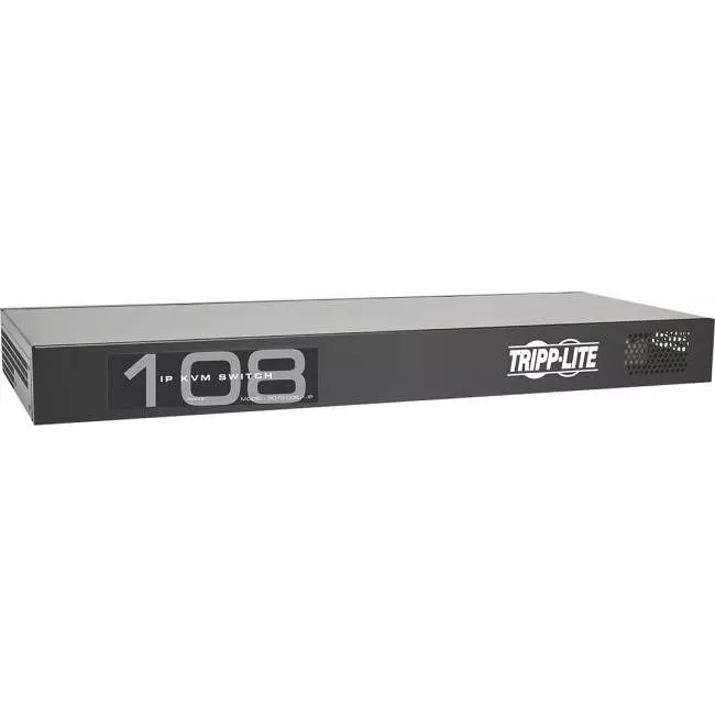 Tripp Lite B072-008-1-IP NetCommander 8-Port Cat5 KVM over IP Switch - 1 Remote + 1 Local User 1U Rack-Mount