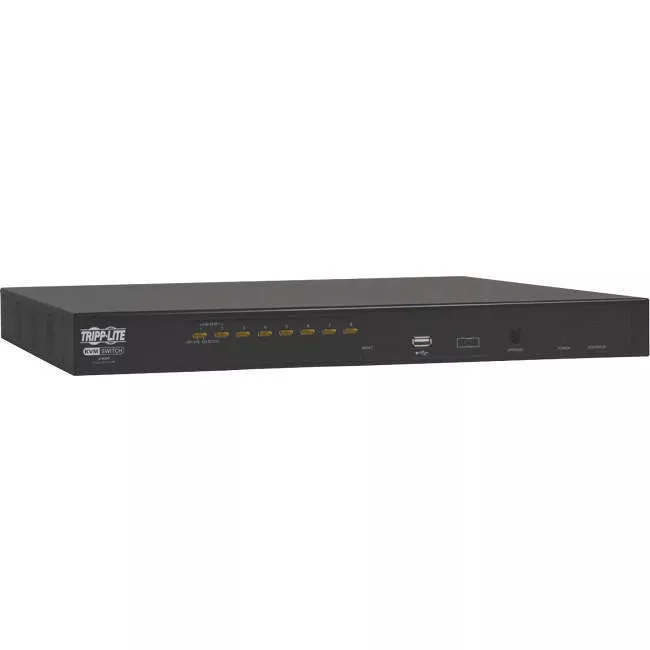 Tripp Lite B022-U08 8-Port Rackmount KVM/USB Switch w/ On-Screen Display Steel PS/2 1U