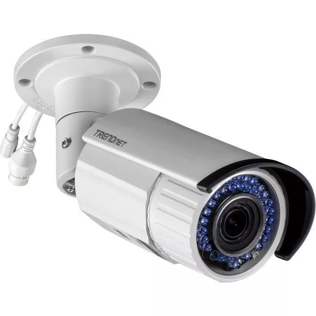 TRENDnet TV-IP340PI Indoor/Outdoor Bullet Style 2 Megapixel 1080p Varifocal PoE IR Network Camera, IP66 Rated Housing, Adjustable Lens, Manual Zoom, Digital WDR, , 2 MP