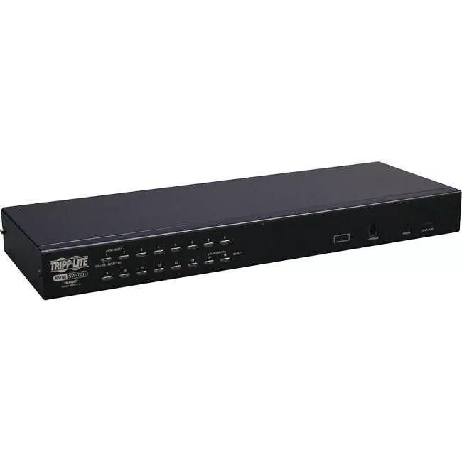 Tripp Lite B064-016 16-Port Rackmount KVM Switch Cat5 PS/2 & USB 1URM TAA GSA