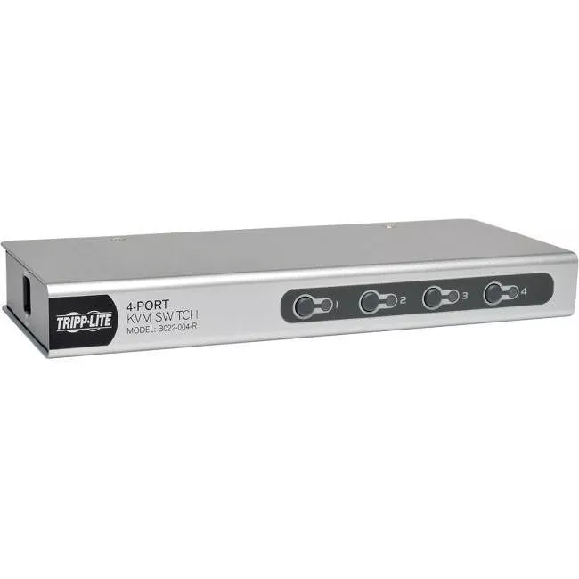 Tripp Lite B022-004-R 4-Port Desktop KVM Switch Slim PS/2 / KVM Switch 4 ports