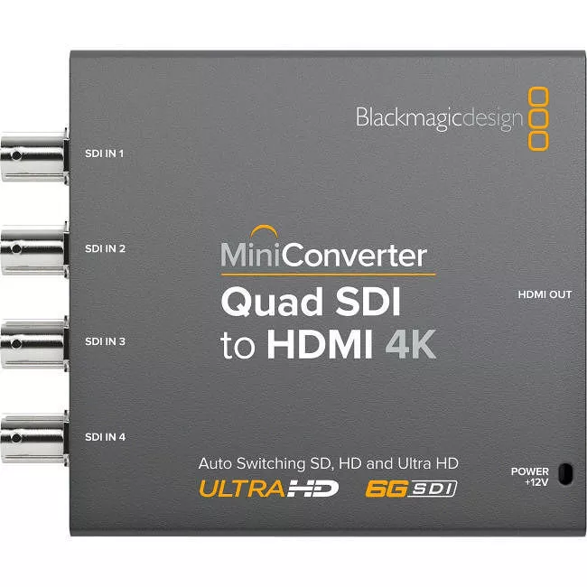Blackmagic Design CONVMBSQUH4K2 Mini Converter Quad SDI to HDMI 4K
