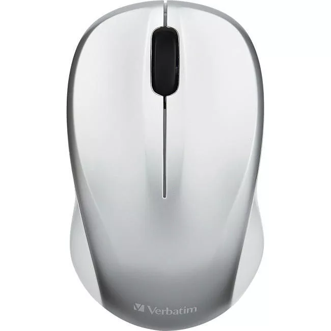 Verbatim 99777 Silent Wireless Blue LED Mouse - Silver