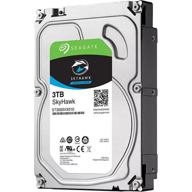 Seagate ST3000VX010 SkyHawk Hard Drive - 3 TB - 64 MB - SATA
