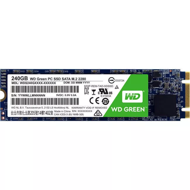 WD WDS240G1G0B Green SSD - 240 GB - Internal - M.2 2280 - SATA