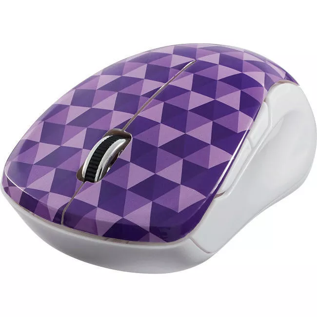Verbatim 99746 Wireless Notebook Multi-Trac Blue LED Mouse - Diamond Pattern Purple