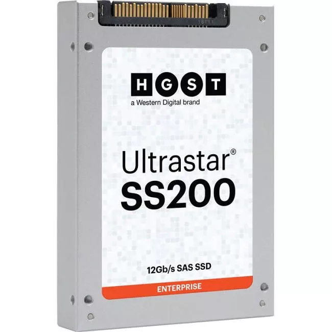 HGST 0TS1393 Ultrastar SS200 SDLL1DLR-480G -CDA1 480 GB 2.5" Internal Solid State Drive, 12Gb/s SAS