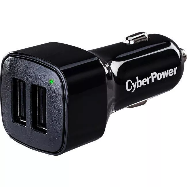 CyberPower TR22U3A Auto Adapter USB Charger, 2 USB Ports, Compact Design