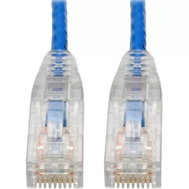 Tripp Lite N201-S6N-BL Eaton Tripp Lite Series Cat6 Gigabit Snagless Slim UTP Ethernet Cable (RJ45 M/M), PoE, Blue, 6-in. (15.24 cm)