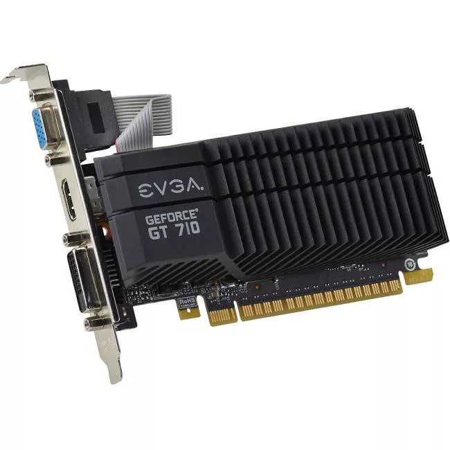 EVGA 01G-P3-3710-KR GeForce GT 710 Graphic Card - 954 MHz Core - 1 GB GDDR5 - Low-profile