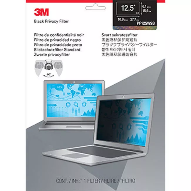 3M PF125W9B Privacy Filter for 12.5" Widescreen Laptop