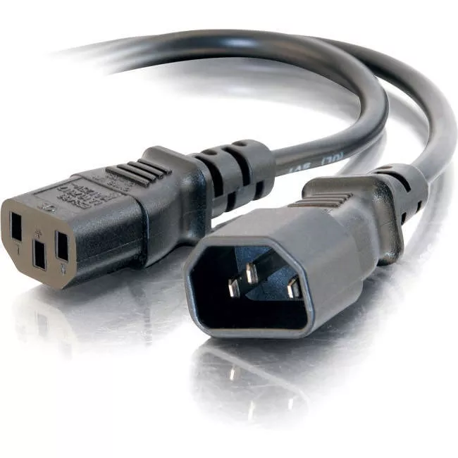 C2G 03141 6ft Power Extension Cord - 18 AWG - IEC320C14 to IEC320C13