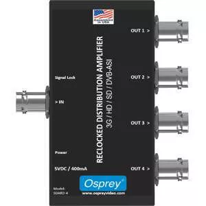 Osprey 97-11004 Low Cost 1:4 Video Distribution Amplifier