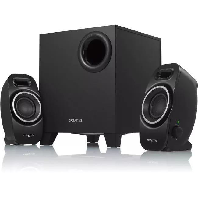 Creative 51MF0420AA002 A250 2.1 Black Speaker System - 9 W RMS