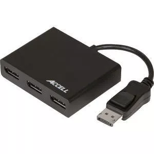 Accell K088B-002B DisplayPort 1.2 to 3 DisplayPort Multi-Display MST Hub
