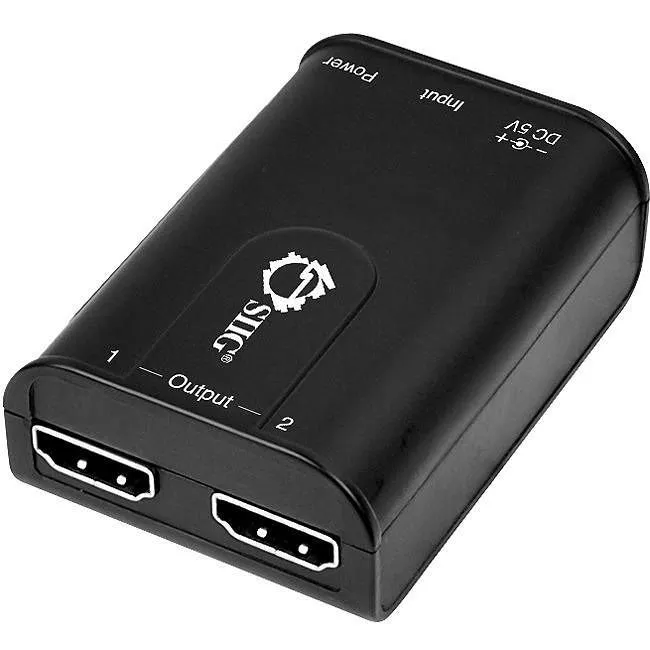 SIIG CE-H21Z11-S1 2-Port HDMI Splitter with Audio - USB Powered