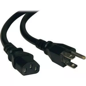 Tripp Lite P007-003 Computer Power Cable - 3ft - 5-15P to C13 - 15A - 14 AWG