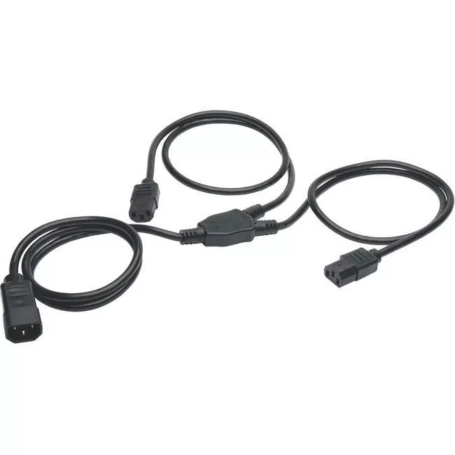 Tripp Lite P004-006-2C13 Power Cable - 6ft - Extension - C14 to 2x C13 - 10A - 18 AWG