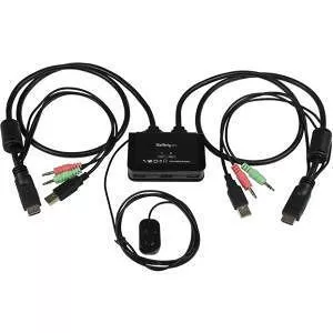StarTech SV211HDUA 2 Port USB HDMI Cable KVM Switch with Audio