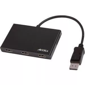 Accell K088B-008B DisplayPort 1.2 to 3 HDMI Multi-Display MST Hub