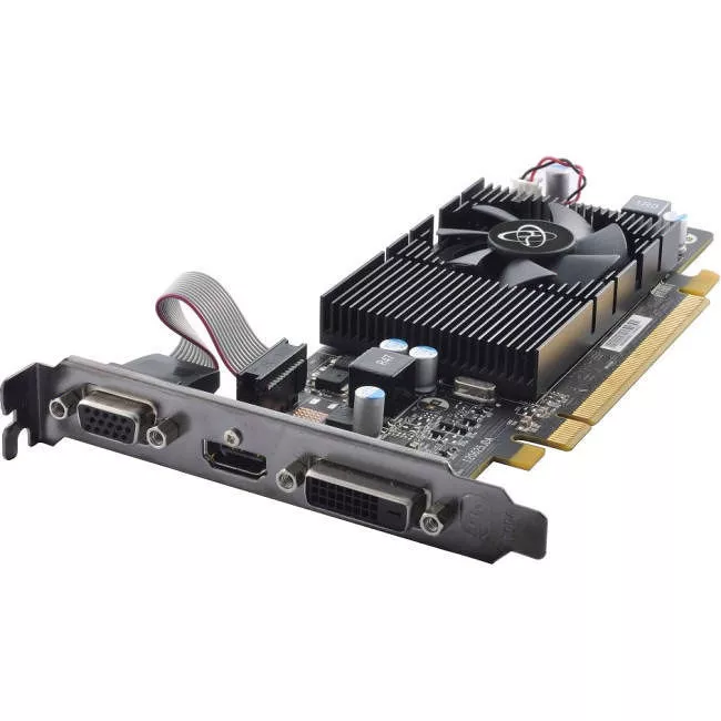 XFX R5230AZLF2 R5-230A-ZLF2 Radeon R5 230 Graphic Card - 650 MHz Core - 1 GB DDR3 SDRAM - LP