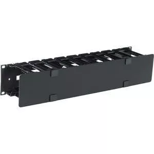 APC AR8600A Horizontal Cable Manager, 2U x 4" Deep, Single-Sided with Cover