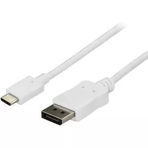 StarTech CDP2DPMM6W 6 ft USB C to DisplayPort Cable - 4K 60Hz - White